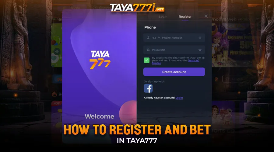 Step by step guide to register Taya777 account